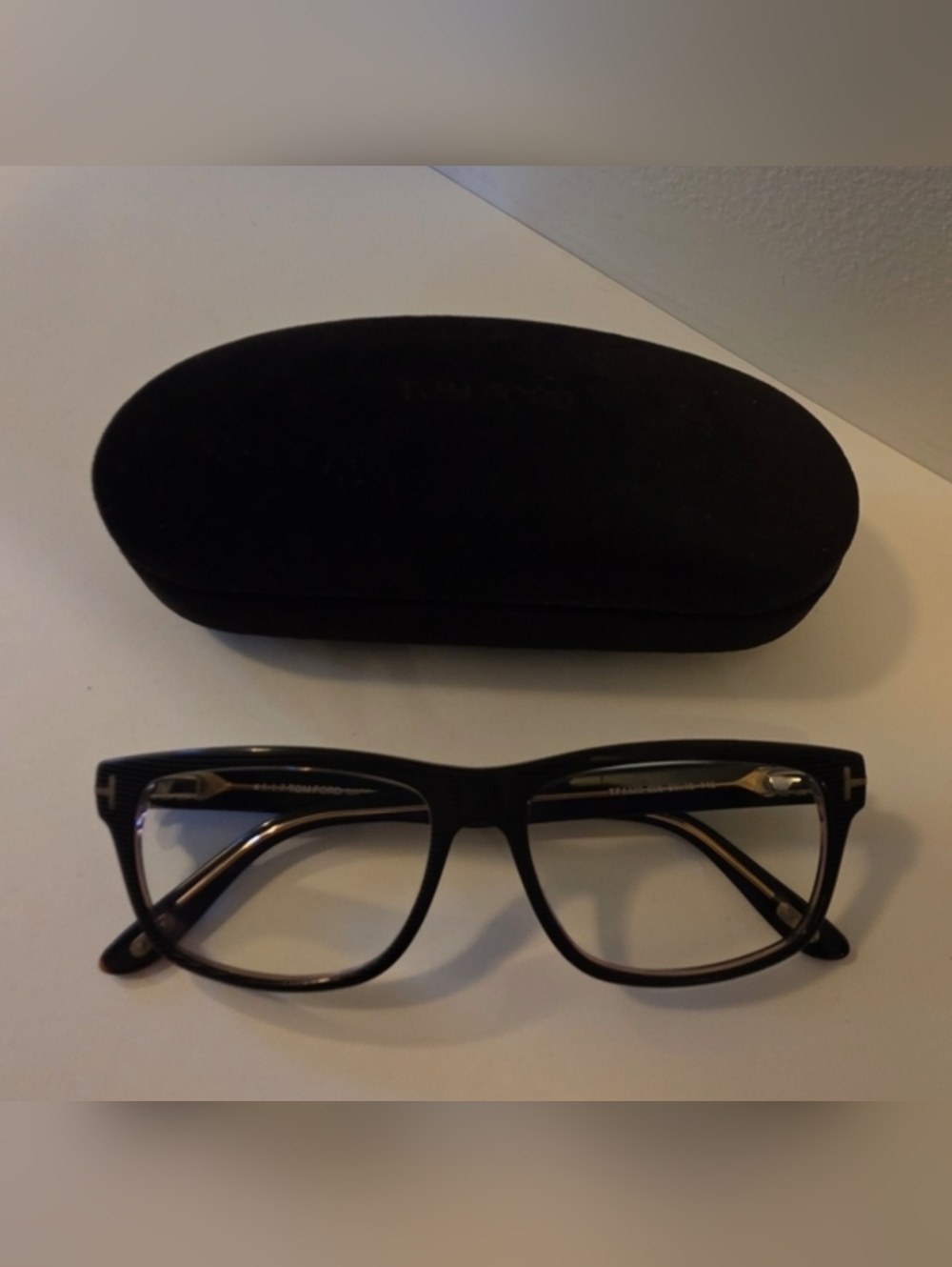 Tom Ford TF8320 005 Black Prescription Eyeglasses Men's 50-16-145  Original Case
